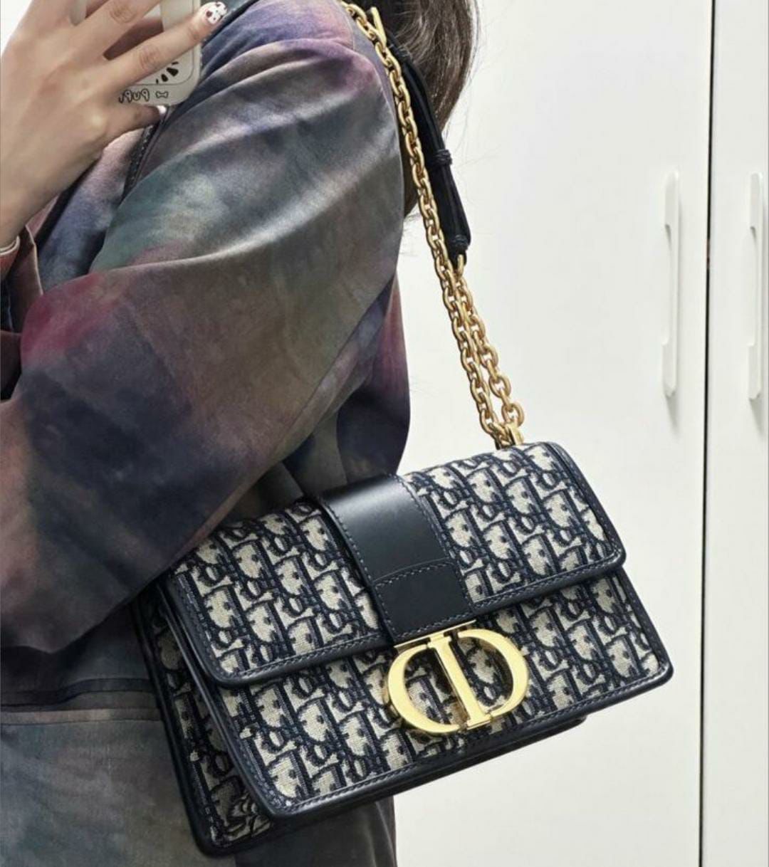 CHRISTIAN DIOR 30 MONTAIGNE CHAIN BAG – BLUE