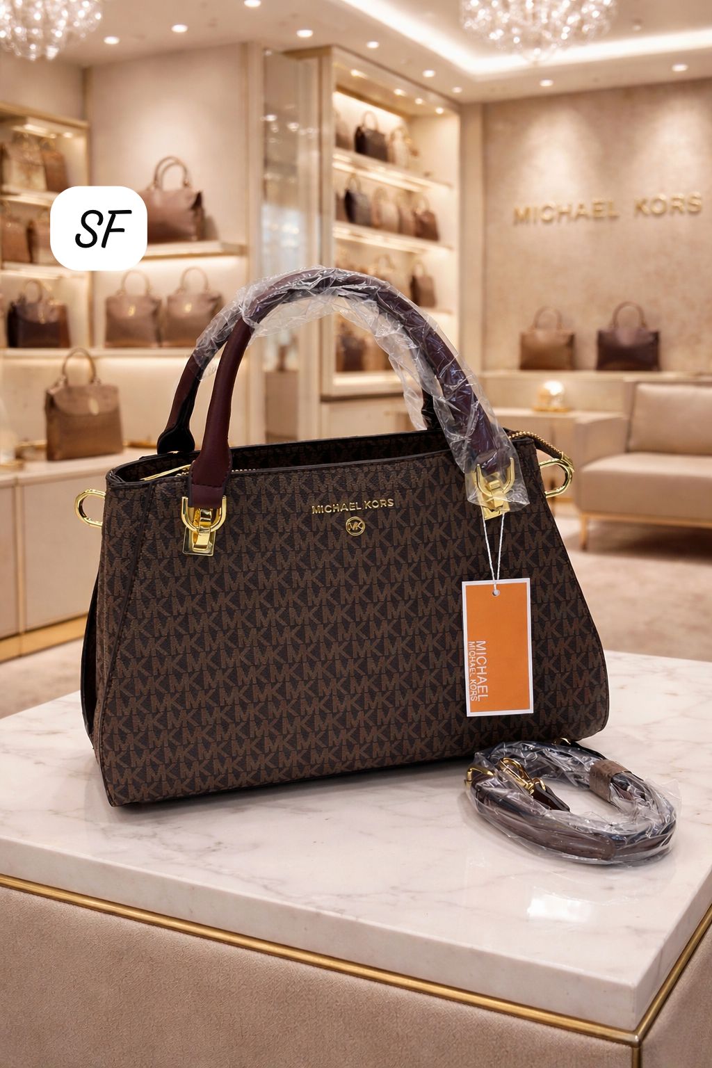 Michael Kors Signature Handbag with Sling