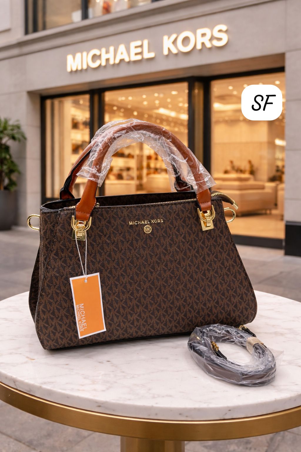 Michael Kors Signature Handbag with Sling