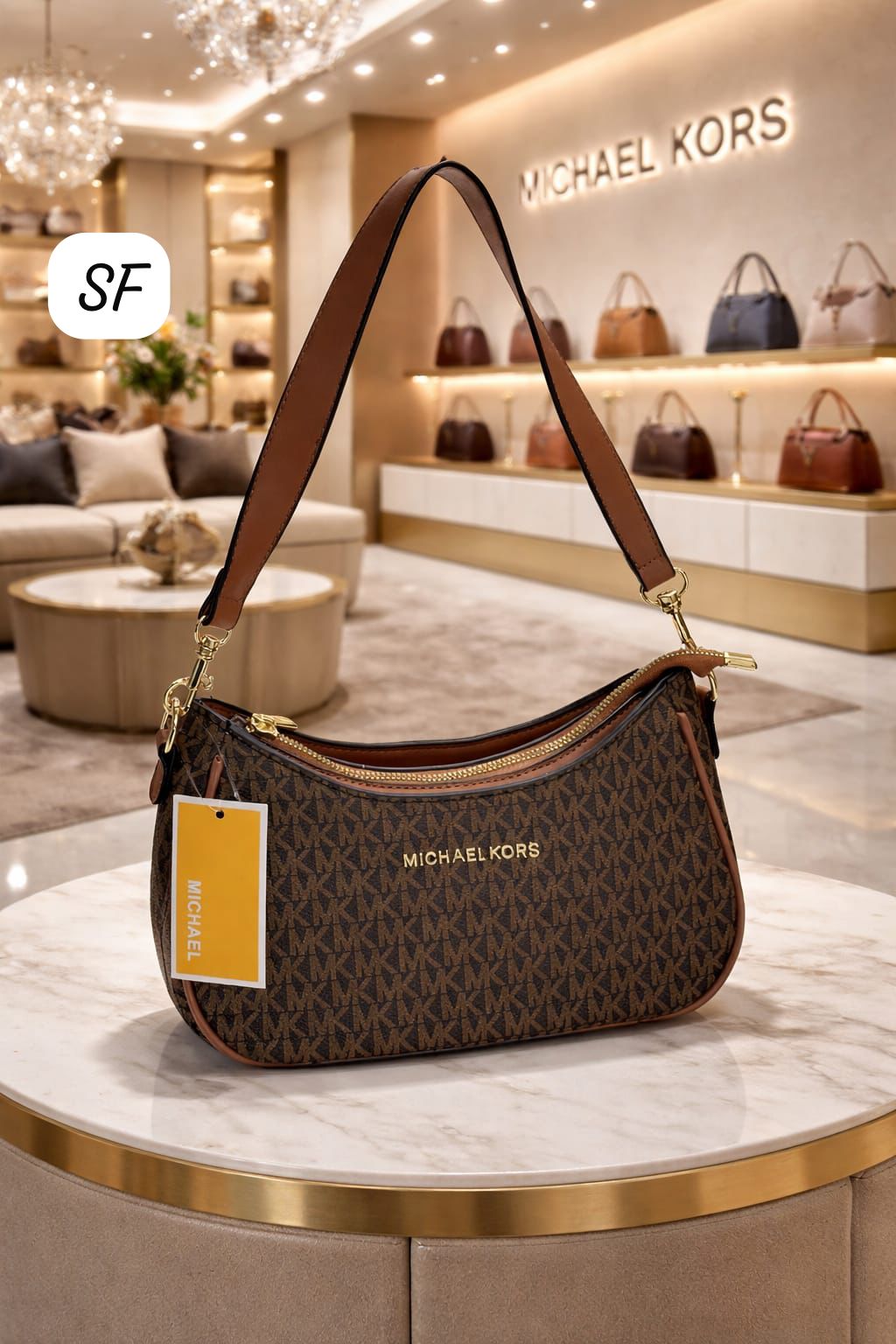 Michael Kors Mini Handbag with Dual Sling