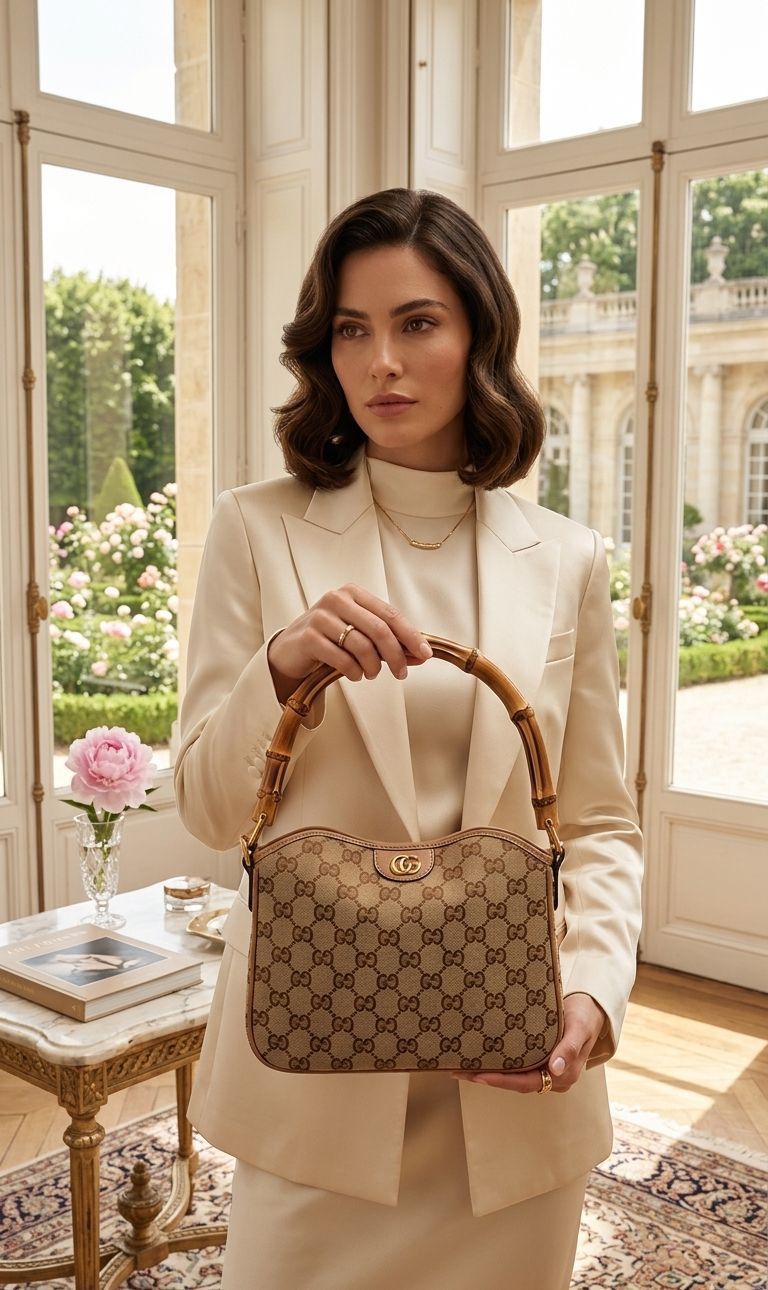 Gucci Diana Wooden Handle Handbag