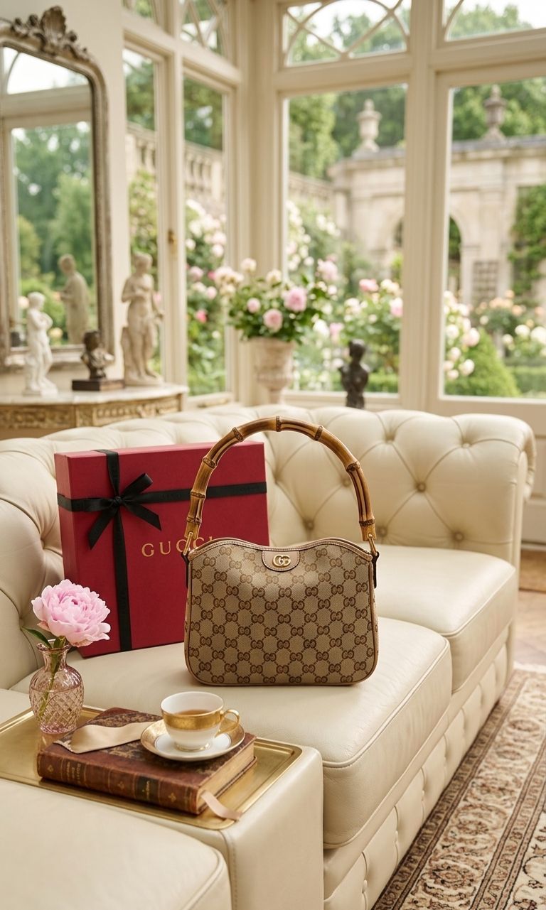 Gucci Diana Wooden Handle Handbag