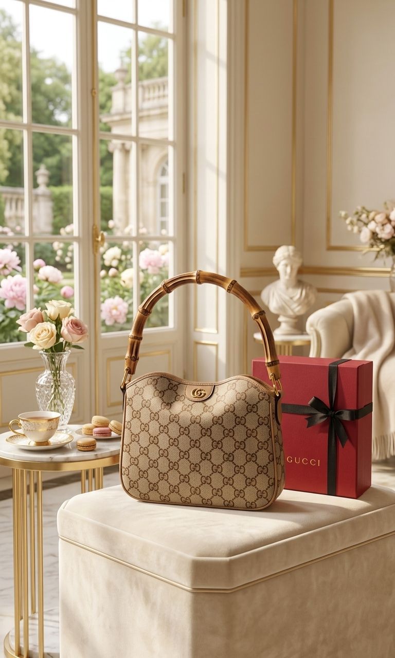 Gucci Diana Wooden Handle Handbag