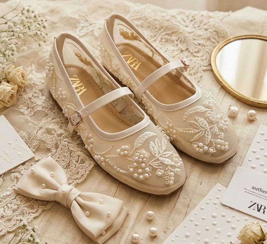 ZARA Flat Ballerina Shoes