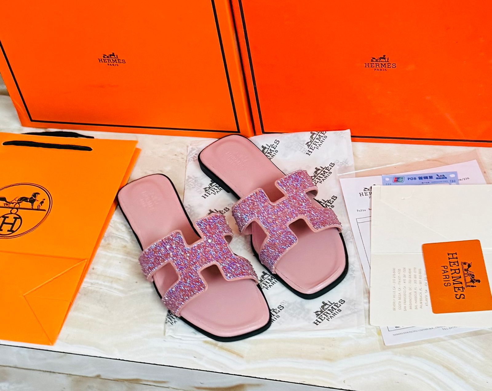 HERMES ORAN SLIPPERS