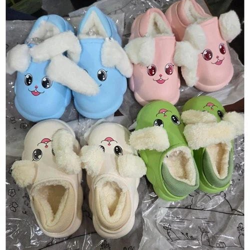 Cute Smiley Chu Chu Warm Shoes for Kids & Girls