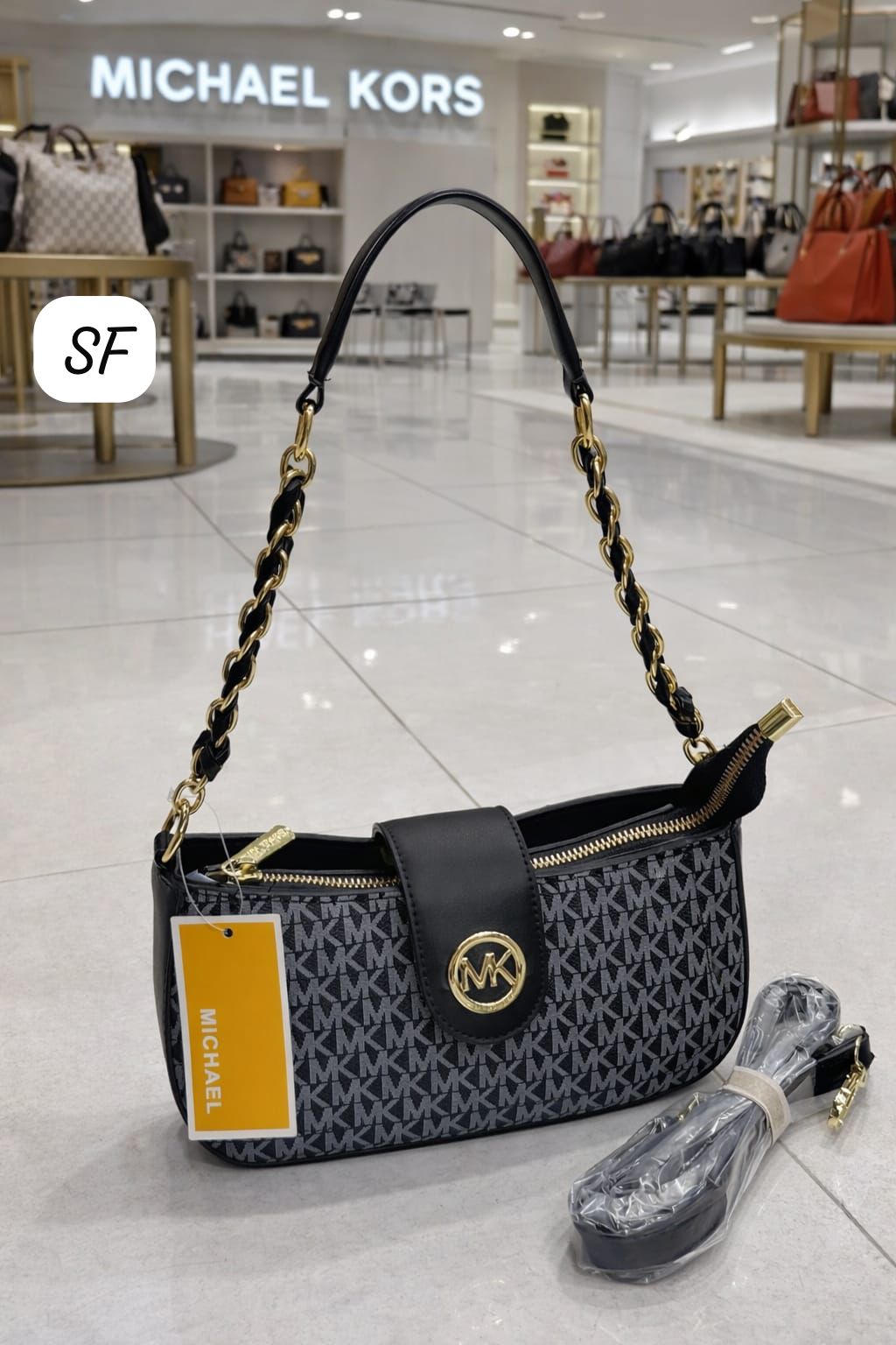 Michael Kors Imported Mini Handbag with Dual Sling